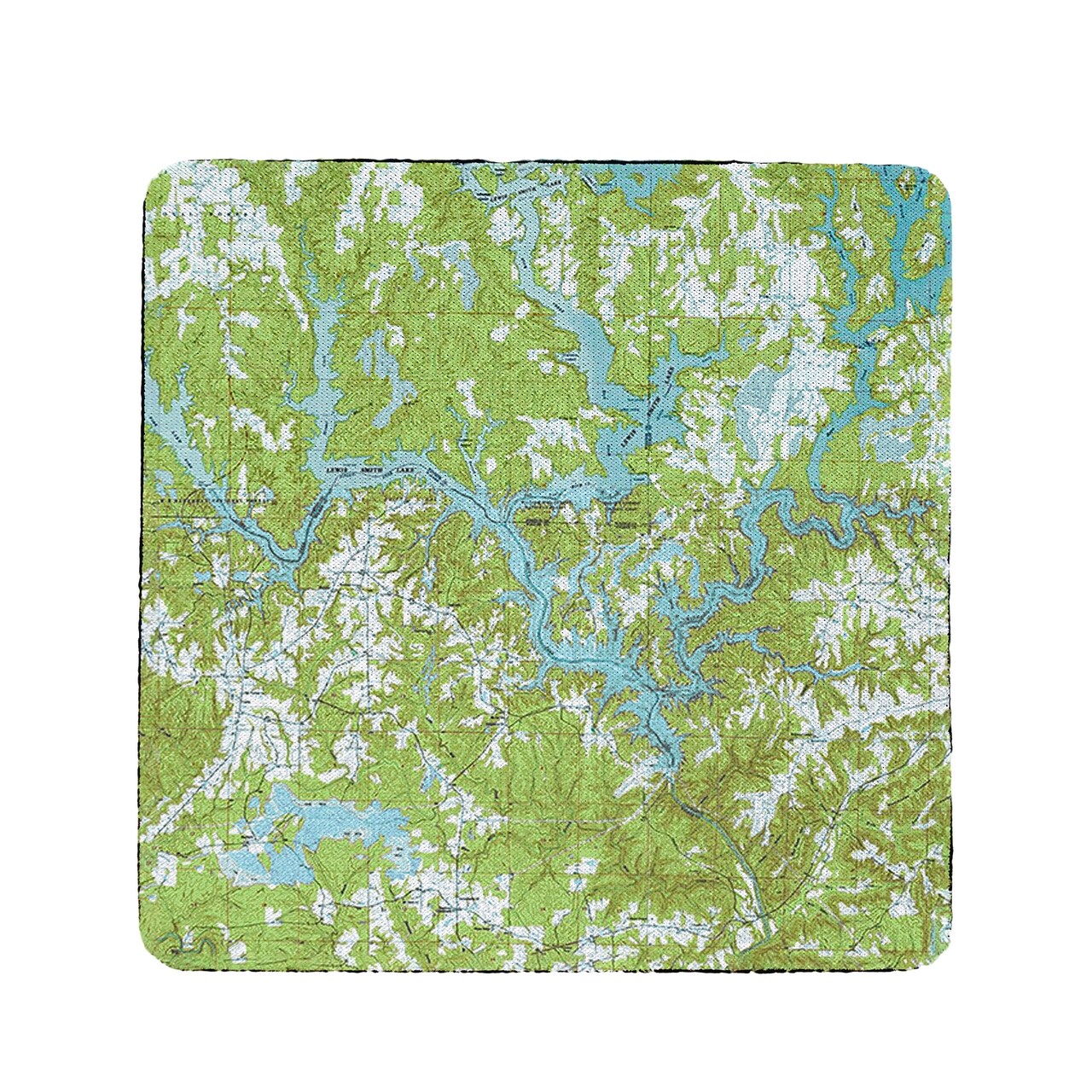 Betsy Drake Lewis Smith Lake, AL Nautical Map Coaster Set of 4